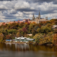 georgetown university on the potomac river