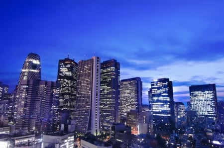 Tokyo Night - japan, tokyo, city, night, sky, japanese