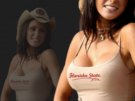 Cowgirl Jenn Sterger - women, fun, sports, girls, female, cowgirls, hats, fsu, western, brunettes