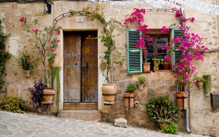 Old House - street, house, doors, windows, old, old house