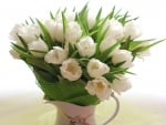 * White tulips *