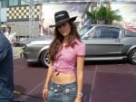 Cowgirl Pose With Car