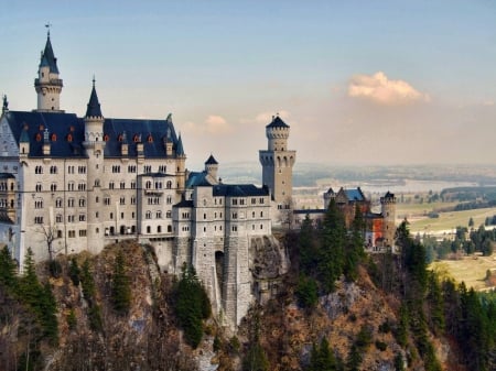 Neuschwanstein Castle, Bavaria, Germany - sky, building, neuschwanstein, castles, buildings, neuschwanstein castle, bavaria, castle, germany