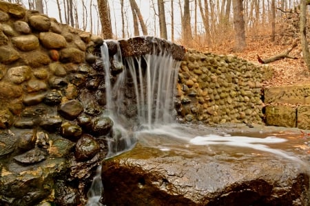 Flowing Nature - little waterfalls, flowing nature, little falls, peaceful nature, flowing water, waterfalls