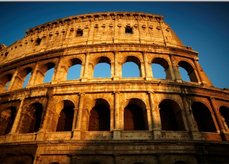 Colosseum - Rome, buildings, architecture, architectures, old, Italy, Colosseum, amphitheatre in Rome, building