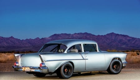 57 Chevy / Quick Silver - classic, bowtie, 1957, gm