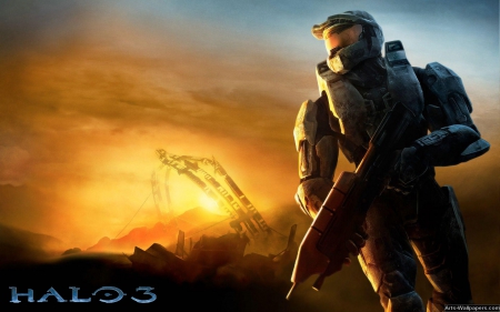 Halo 3 - 3, master chief, halo, cortana