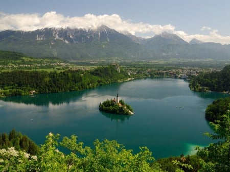 Lake Bled, Slovenia - nature, Slovenia, green, lake, lakes, Lake Bled