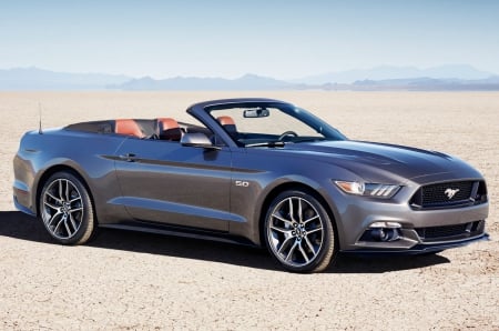 2015-Ford-Mustang-GT-Convertible - ford, 2015, conv, gray