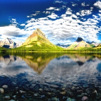 The Skies Of Swiftcurrent Lake