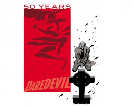 DareDevil 50 Years - cross, matt murdock, grave, elektra