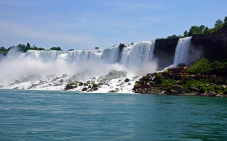 Waterfall - water, amazing, waterfall, blue