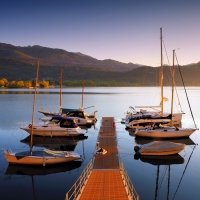 Boats on the lake