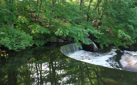 Green falls - nature, falls