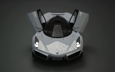 Student design 3D rendered Russian supercar  - tuning, car, concept