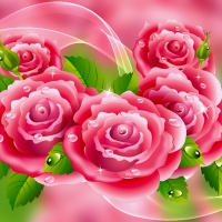 Roses background