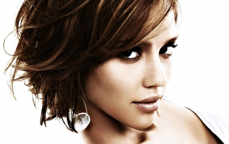 Jessica Alba - white, woman, face, actress, girl, sepia, dusk, jessica alba