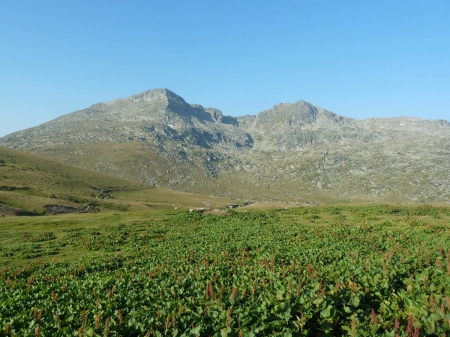 Mountain & Green Field - sky, field, photo, photography, nature, mountain, bulgaria, green