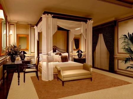 Luxurious Bedroom - luxury bedroom, bedroom, Luxurious Bedroom, lavish bedroom