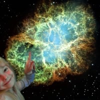 Crab Nebula with a little Humor