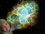 Crab Nebula with a little Humor