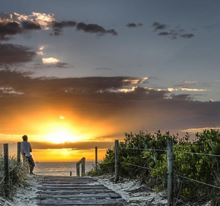 Waiting for Light - nature, beautiful, scenery, sunset, waiting for light