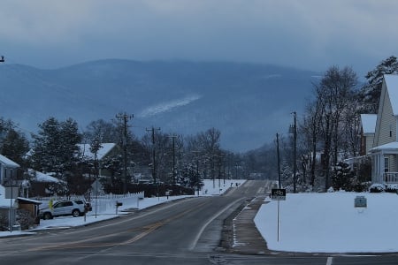 Snow in the Mountains - Crozet, Snow, Blue Ridge, Winter, Virginia