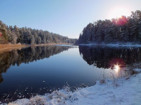 Morning. - sunrise, winter, nature, other