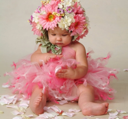 cute baby - cool, baby, pink, photography, flowers, cute