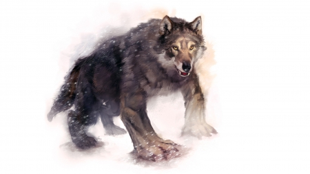 Werewolf - art, horror, wallpaper, fantasy, werewolf