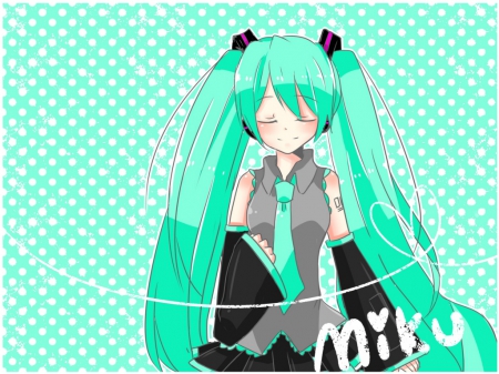 miku - nice, pretty, adorable, hot, epic, awsome