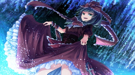 Witch Land and Star from Lost Island - bg, beauty, girl, star and land, witch, touhou, wall, anime, classic, new