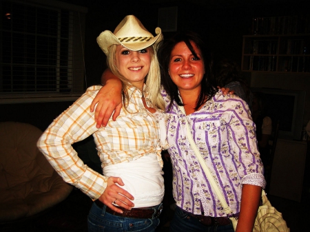 Cowgirl With Mom - girls, westerns, women, hats, ranch, cowgirls, family, rodeo, fun, female