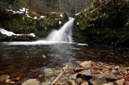 Beautiful Spring - photography, water, waterfall, bulgaria, spring, nature, forest, river, stones, photo