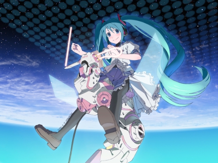 miku - nice, cool, sweet, rock, awsome