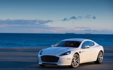 2014 Aston Martin Rapide - 2014, cars, aston martin, beach