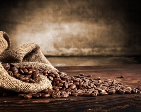 â™¥Coffeeâ™¥ - beans, cloth, wood, coffee