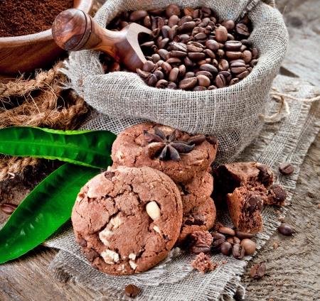 ♥Coffee♥ - coffe, cloth, beans, cookies, leaves