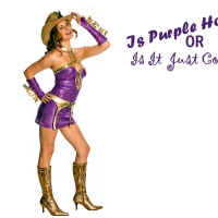 Cowgirl In Hot Purple