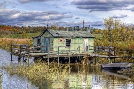 Picturesque home along a bayou in south Louisiana - swamp, bayou, home, life