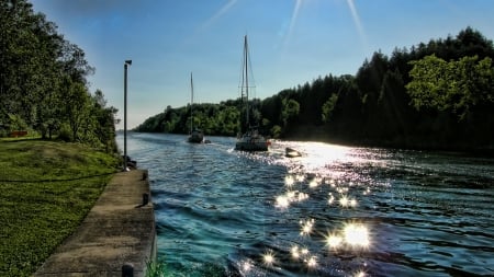 Trent Passage - canal, river, Sailboat, Trent