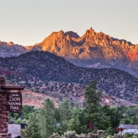 leaving beautiful zion national park in utah