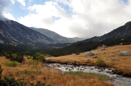 River - nature, sky, mountain, photography, river, photo, bulgaria