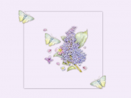 SPRINGTIME BUTTERFLIES - pink, design, spring, flower, butterflies