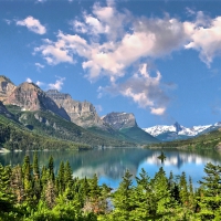 Beautiful Summer At St. Marys Lake, Montana