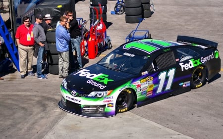 #11 Denny Hamlin 1 - wide screen, driver, photography, auto, denny hamlin, racing, hamlin, las vegas motor speedway, nascar, 11, photo