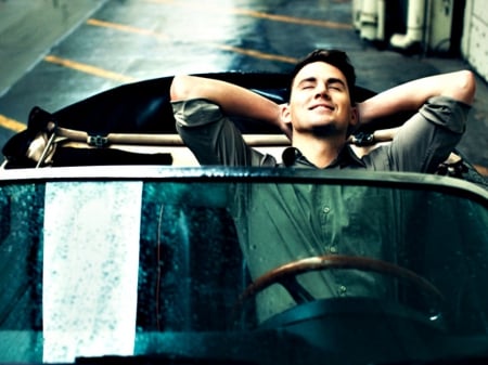 Channing Tatum - car, man, actor, green, channing tatum