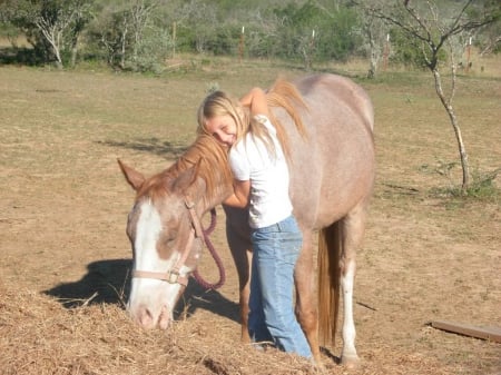 YOUNG COWGIRL LOVES HER HORSE - young, gorgeous, horse, beautiful, teen