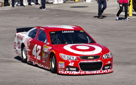 #42 Kyle Larson - wide screen, kyle larson, driver, photography, auto, racing, 42, larson, rookie, las vegas motor speedway, nascar, photo