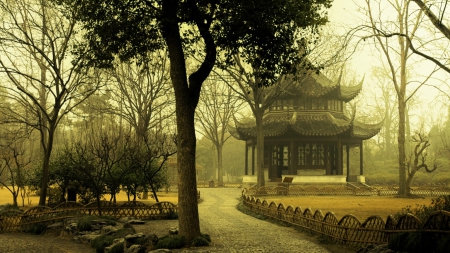 Japanese Temple - shrine, japan, garden, temple, asia, japanese